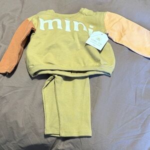 Little Co 6-9 month sweatshirt and pant set